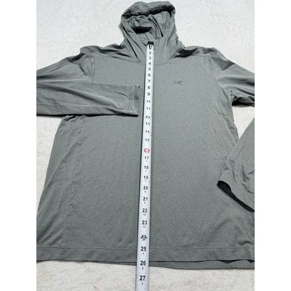 Arc'teryx Remige Hoody Men's Sz Med Grey Sun Hoodie Hiking Gorpcore Minimalist - Picture 4 of 11
